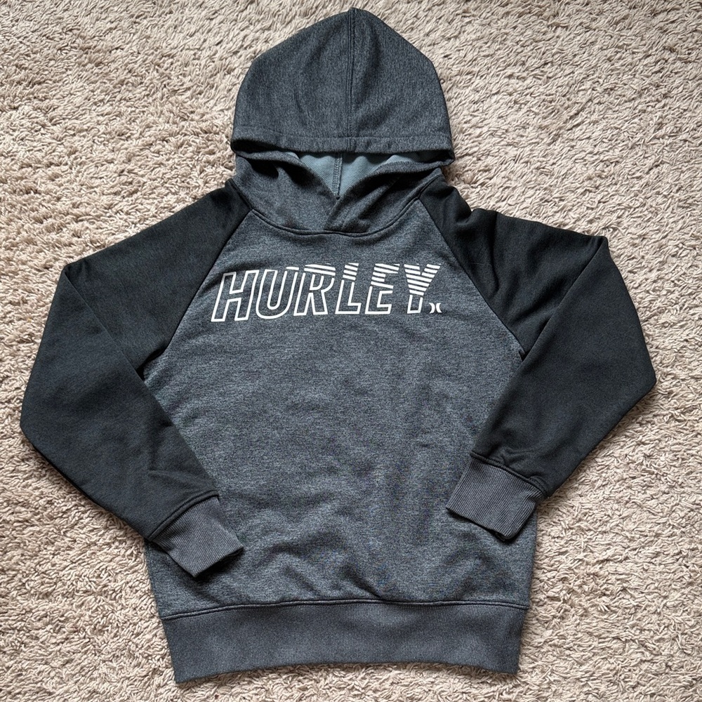 Hurley Gray and Black Hoodie